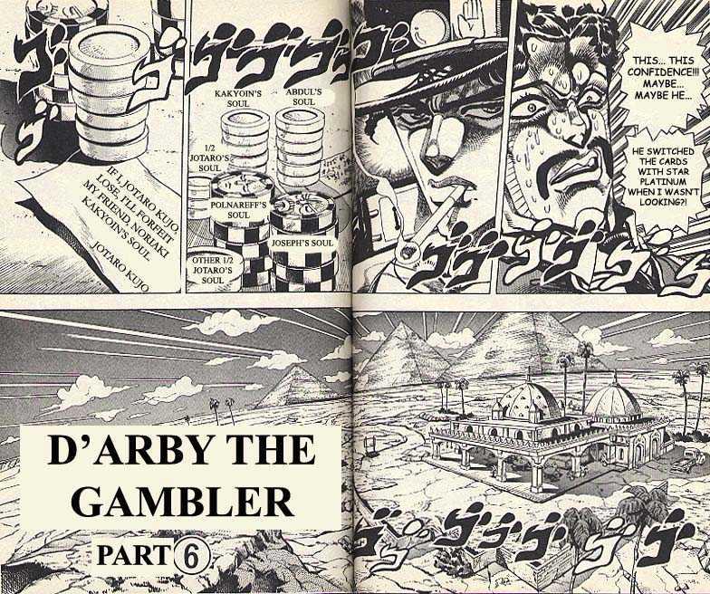 Jojo's Bizarre Adventure Vol.23 Chapter 216 : D'arby The Gambler Pt.6 page 1 - 