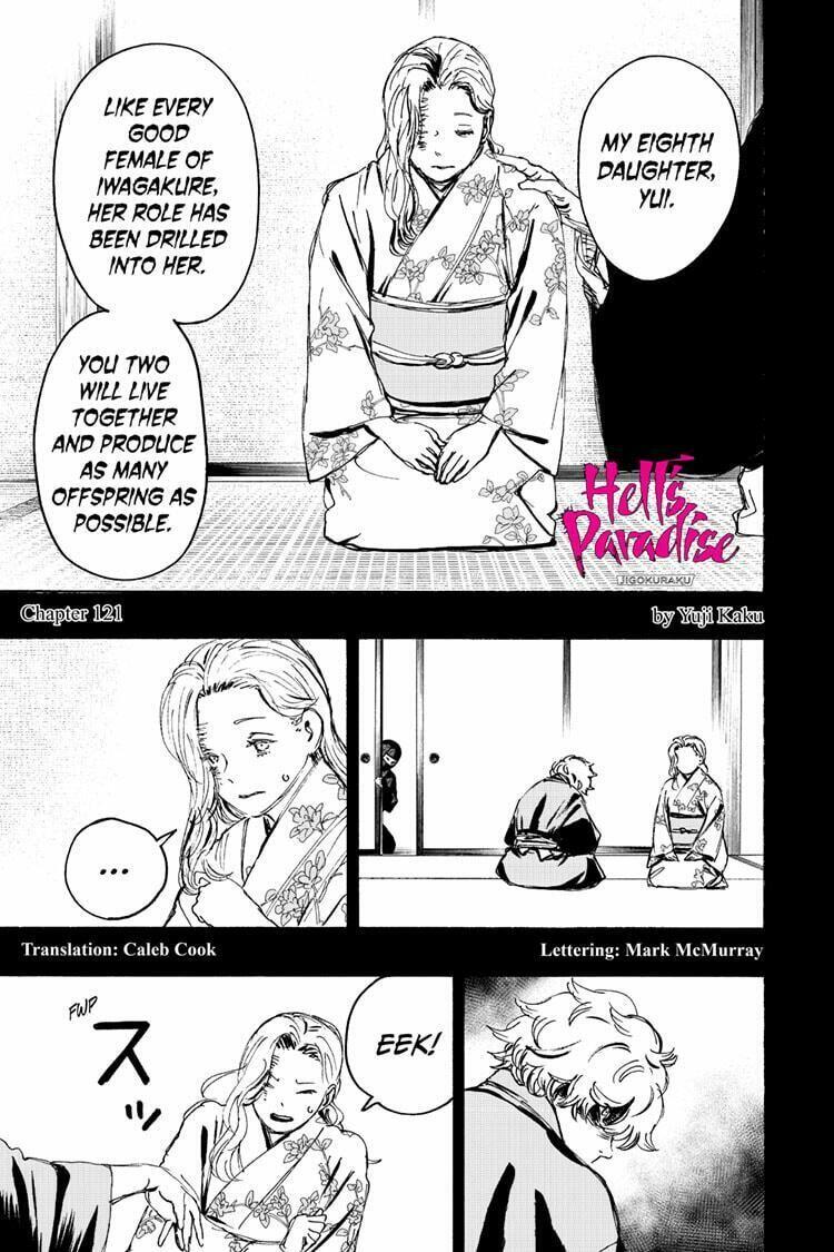 Hell's Paradise: Jigokuraku Chapter 121 page 1 - Mangakakalot