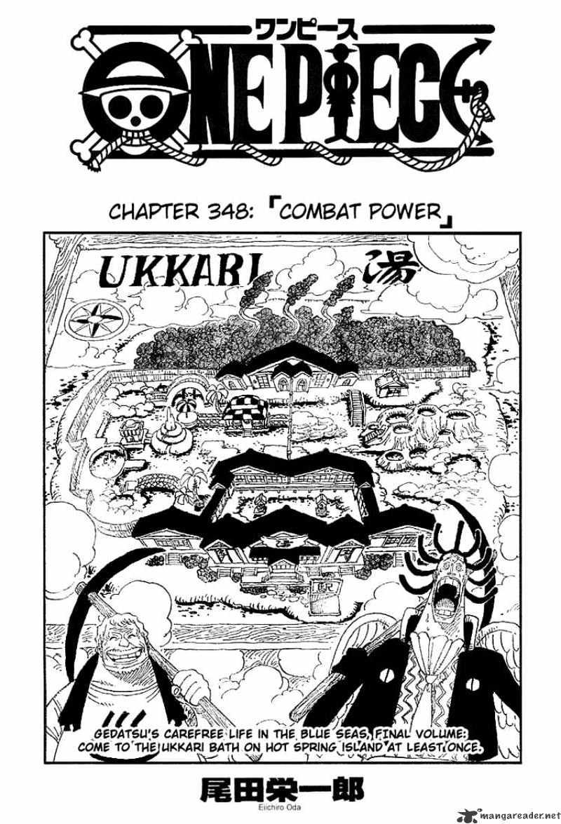 One Piece Chapter 348 : Combat Power page 1 - Mangakakalot