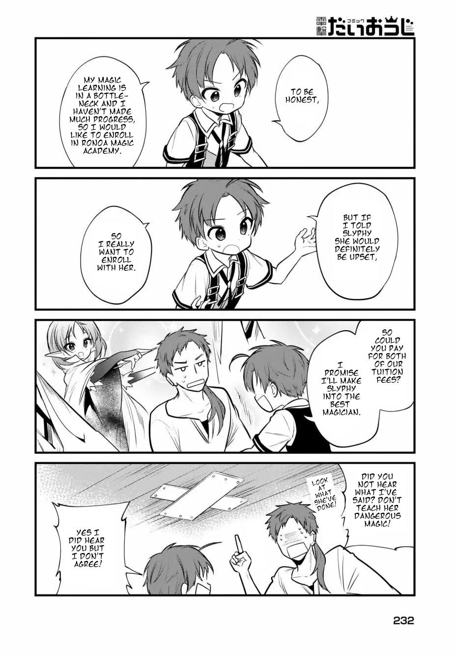 MUSHOKU TENSEI: EVEN IF IT'S A 4-KOMA, I'LL GET SERIOUS chapter-6 Page 8