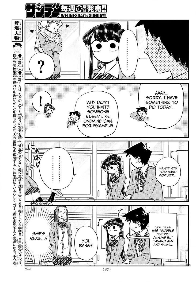 Komi-San Wa Komyushou Desu Vol.6 Chapter 81: Cat Cafe page 5 - Mangakakalot