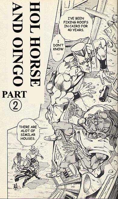 Jojo's Bizarre Adventure Vol.23 Chapter 218 : Hol Horse And Boingo Pt.2 page 1 - 