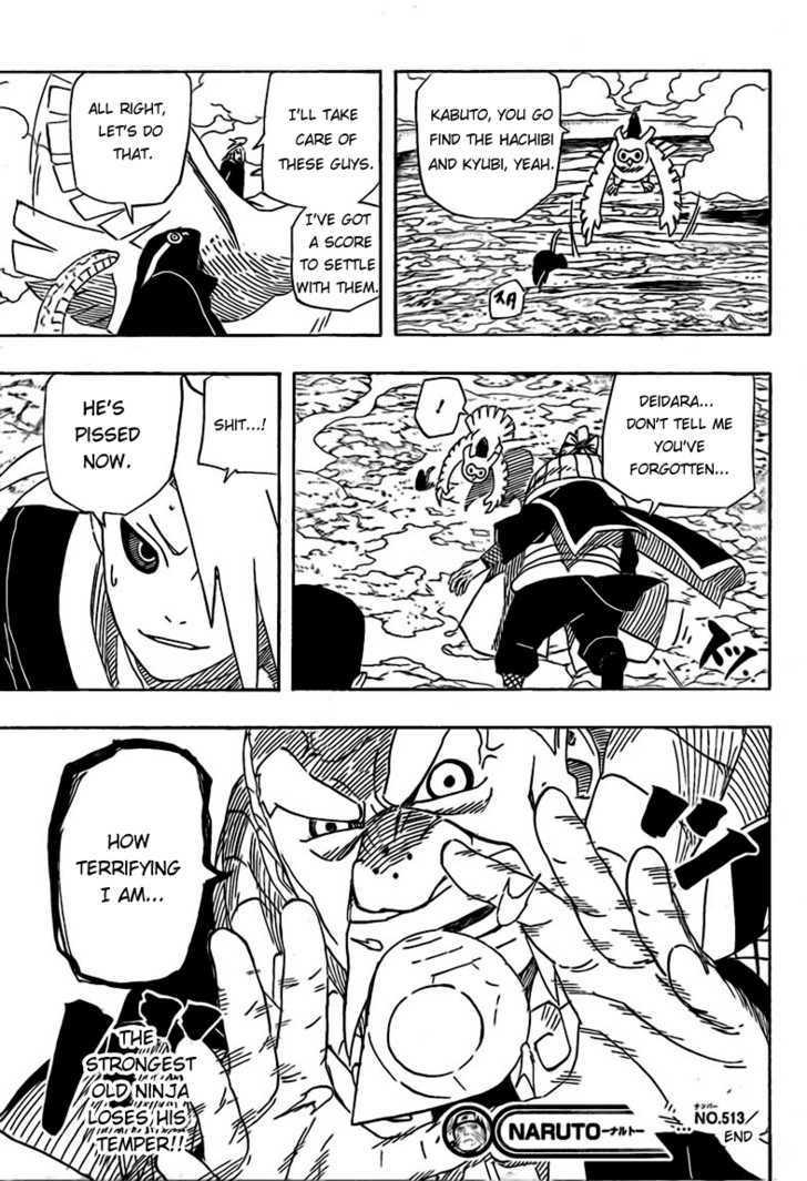 Vol.54 Chapter 513 – Kabuto vs. the Tsuchikage!! | 16 page