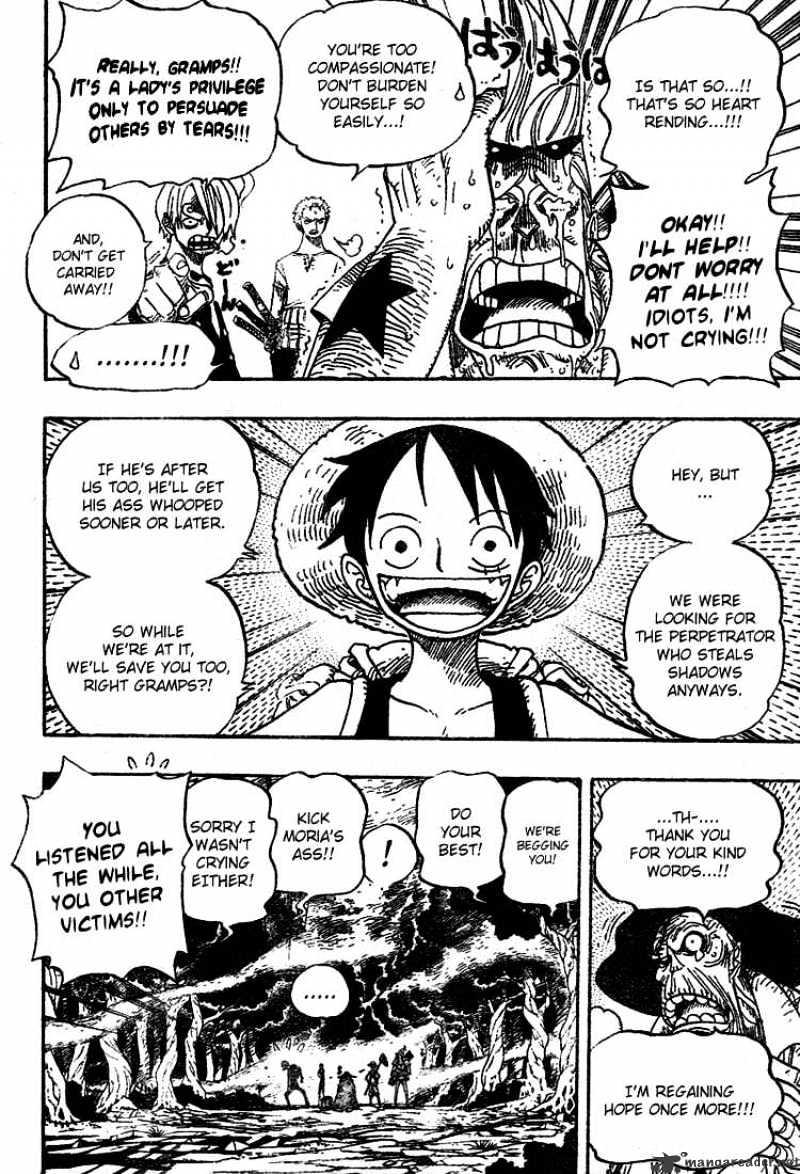 One Piece Chapter 449 : The Mysterious Four Of Thriller Bark page 3 - Mangakakalot