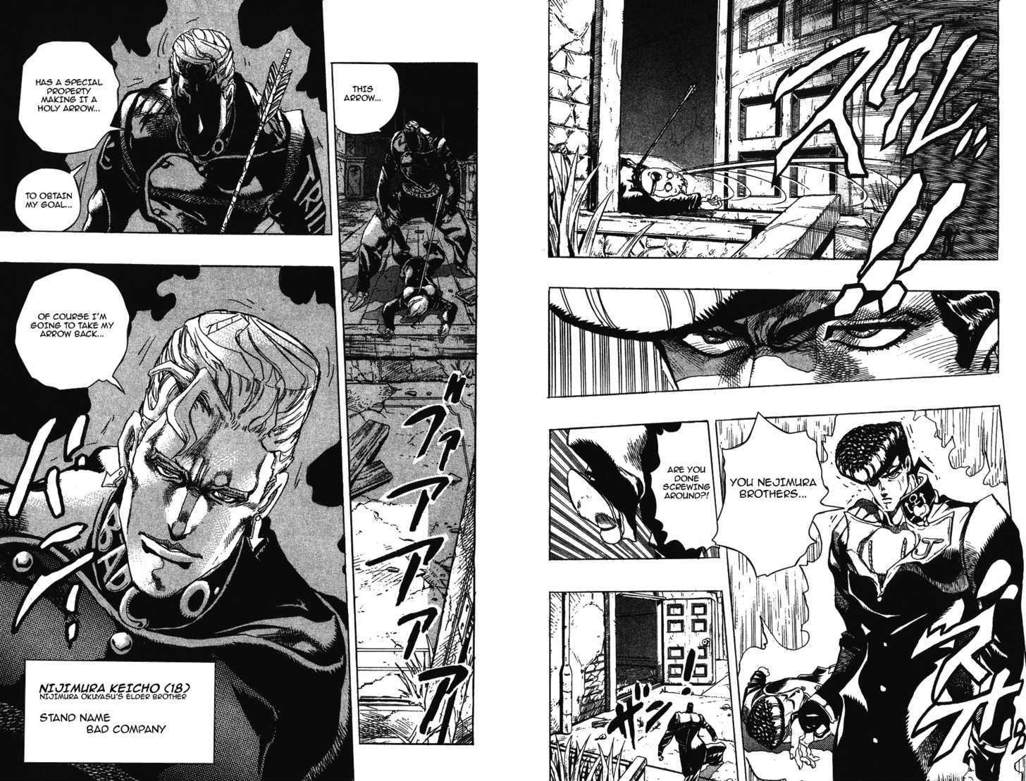 Jojo's Bizarre Adventure Vol.30 Chapter 276 : Nijimura Brothers Part 3 page 6 - 