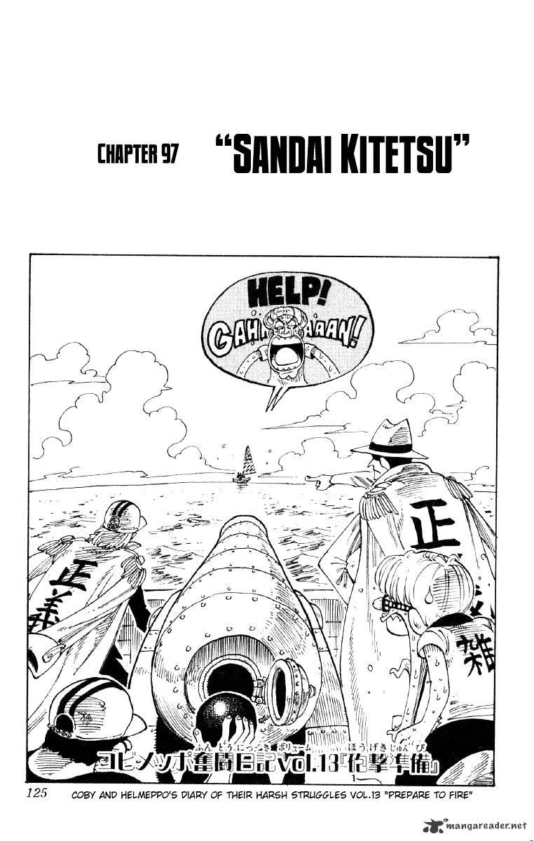 One Piece Chapter 97 : Sungdai Kitetsu Sword page 1 - Mangakakalot