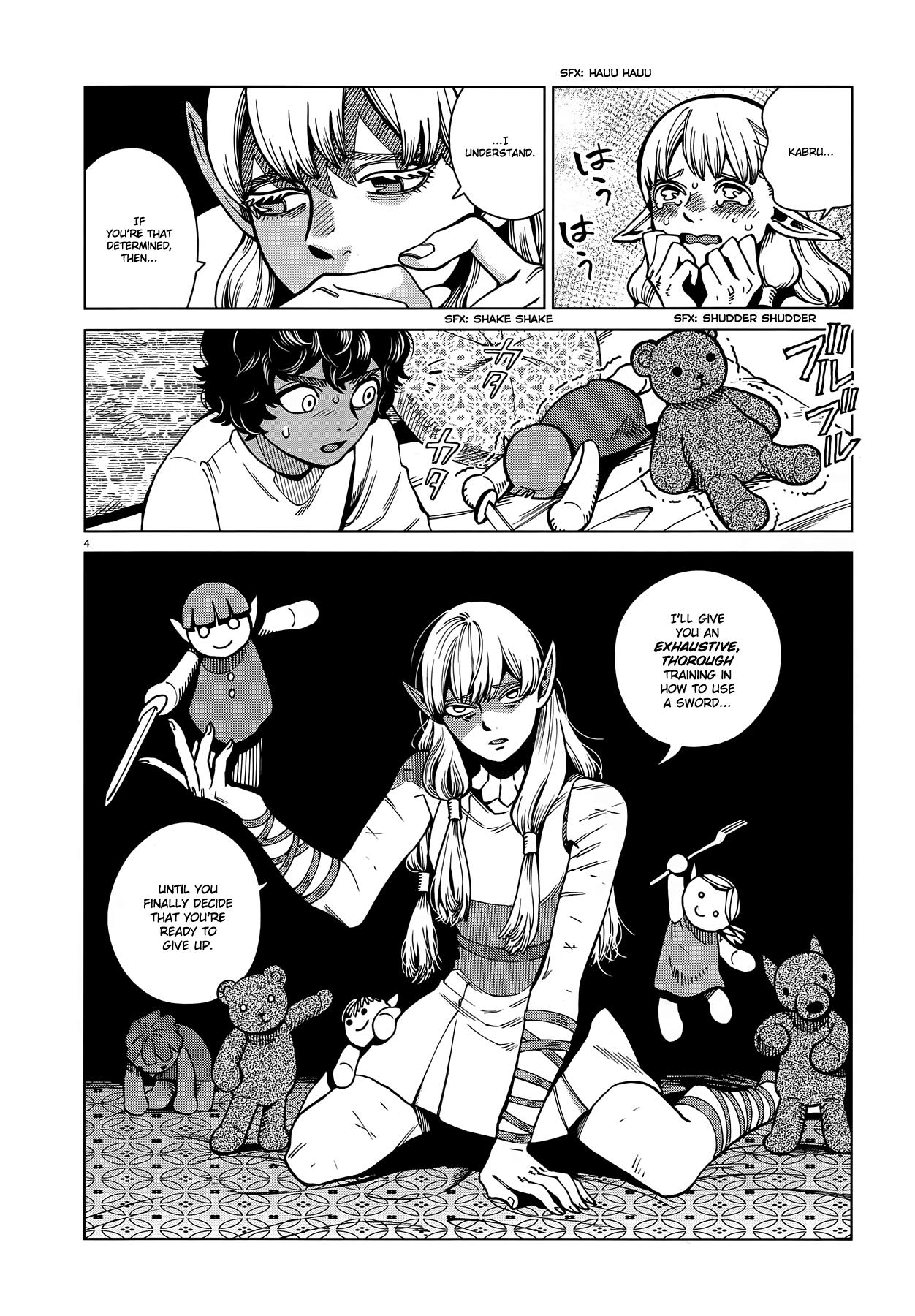 Dungeon Meshi Chapter 61: Roasted Walking Mushroom page 4 - Mangakakalot