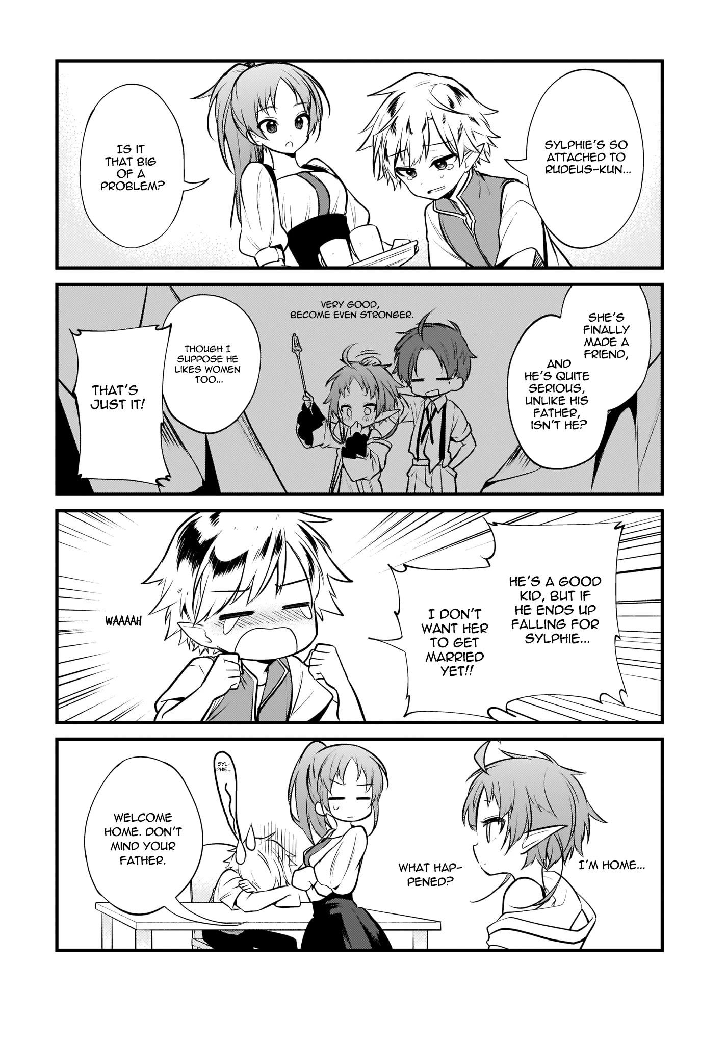 MUSHOKU TENSEI: EVEN IF IT'S A 4-KOMA, I'LL GET SERIOUS chapter-5 Page 15