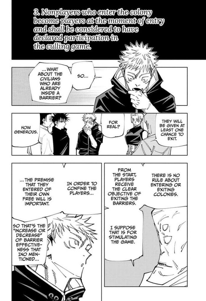 Jujutsu Kaisen Chapter 146: About The Culling Game page 6 - Mangakakalot