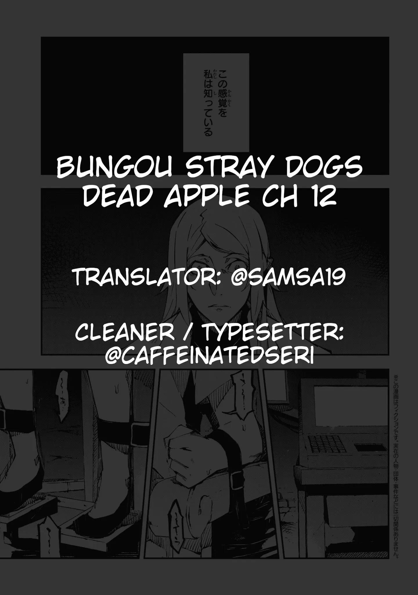 Read Bungou Stray Dogs: Dead Apple Manga Online Free - Manganelo