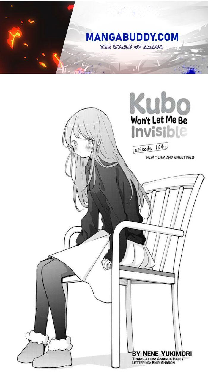 Read Kubo Won't Let Me Be Invisible Chapter 75 - Manganelo