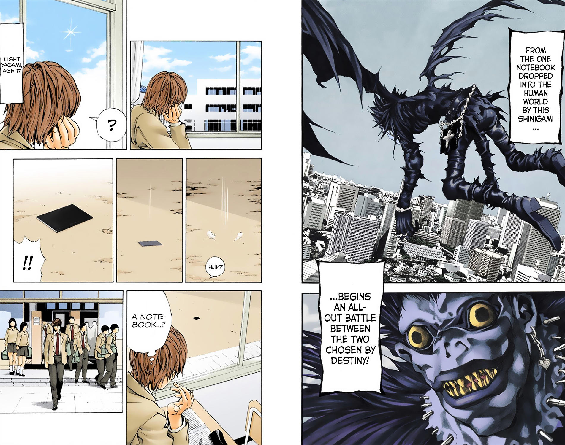 Полностью цветная манга. Death Note Manga.