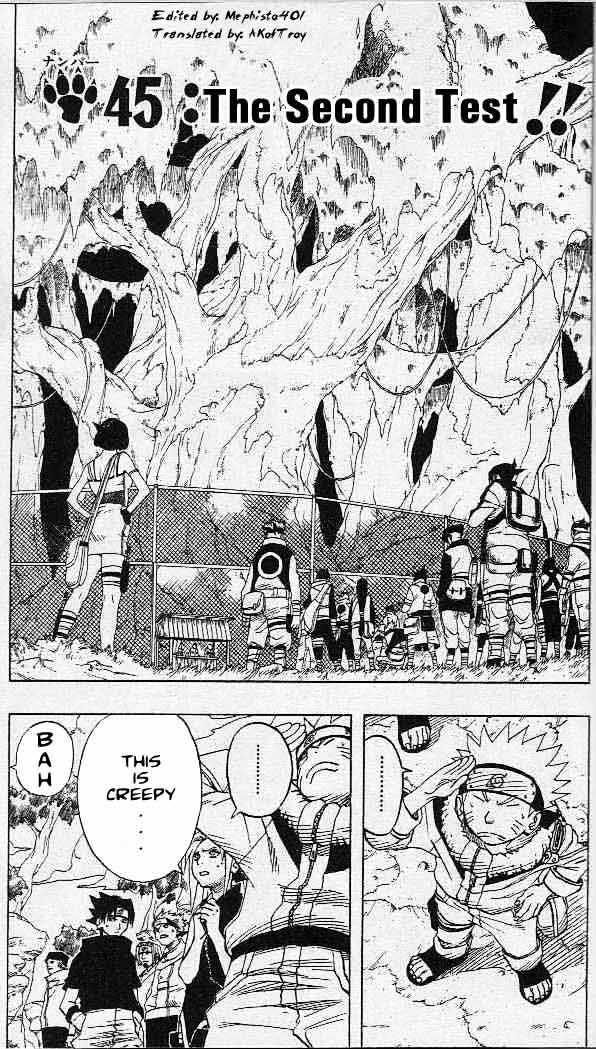 Naruto Vol.5 Chapter 45 : The Second Test!!  