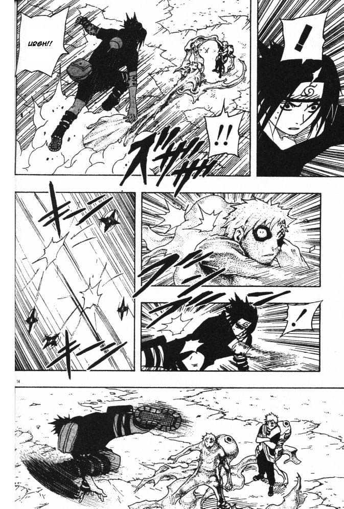Vol.13 Chapter 111 – Sasuke vs. Gaara!! | 14 page