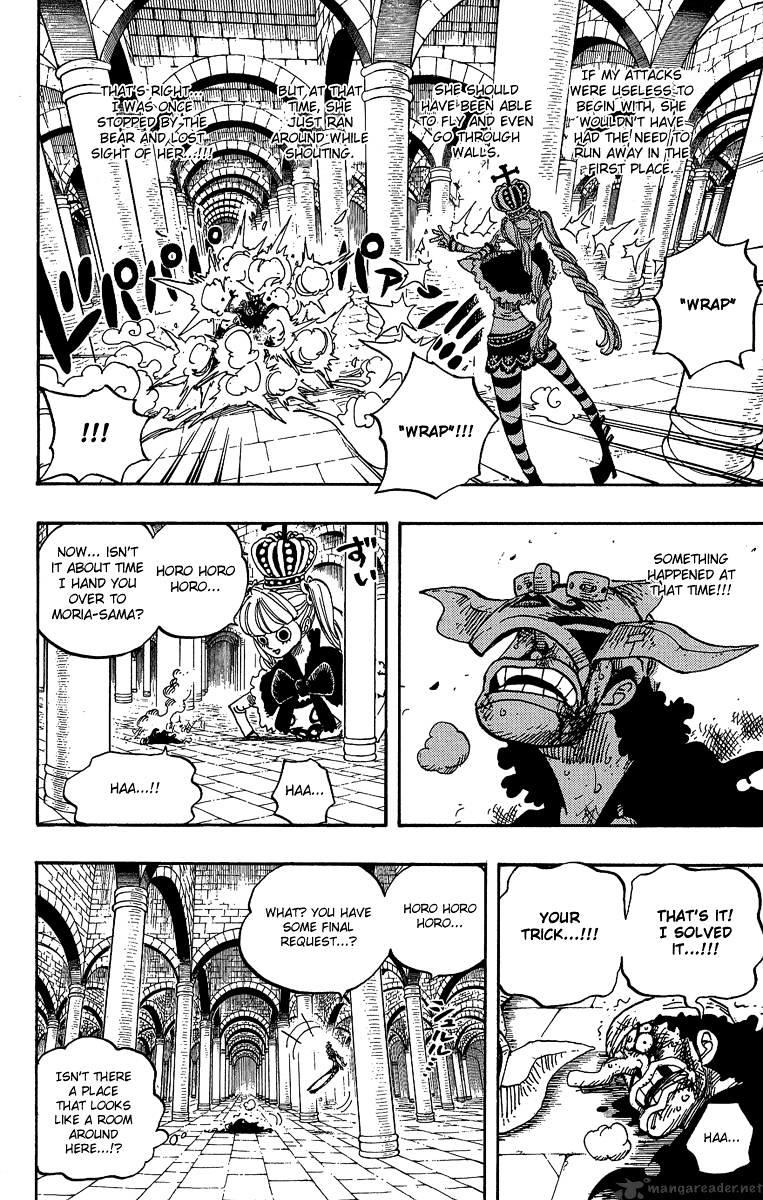 One Piece Chapter 465 : Pirate Usopp Vs. Mystrious Perona page 18 - Mangakakalot