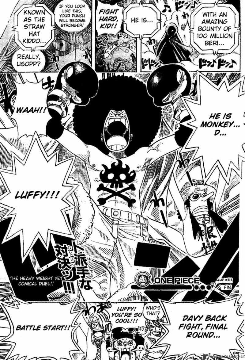 One Piece Chapter 313 : Main Event page 19 - Mangakakalot