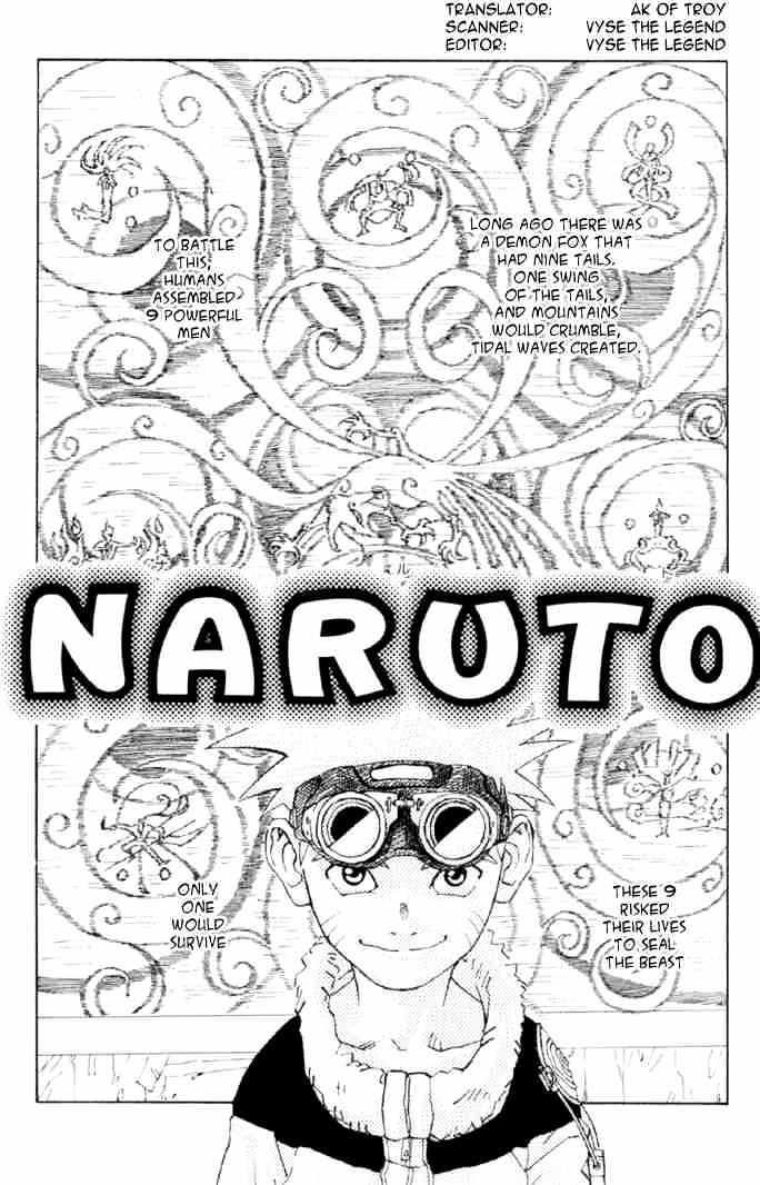 Naruto Vol.1 Chapter 0 : Naruto Pilot Manga  