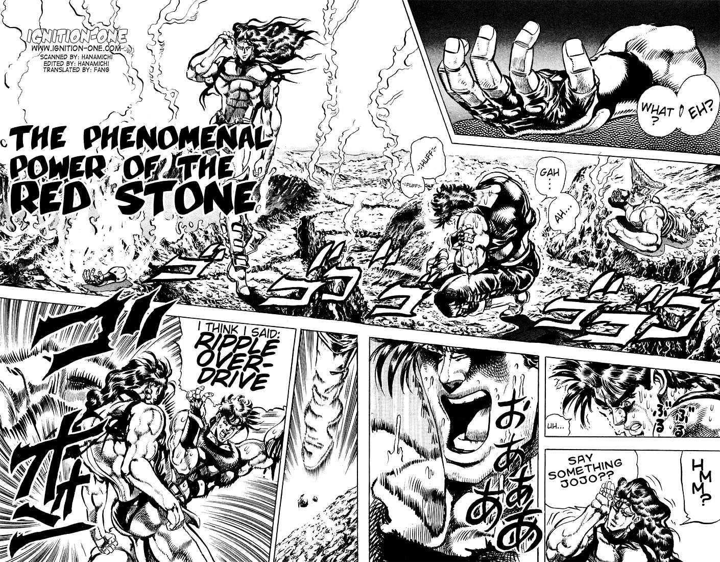 Jojo's Bizarre Adventure Vol.12 Chapter 112 : The Phenomenal Power Of The Red Stone page 4 - 
