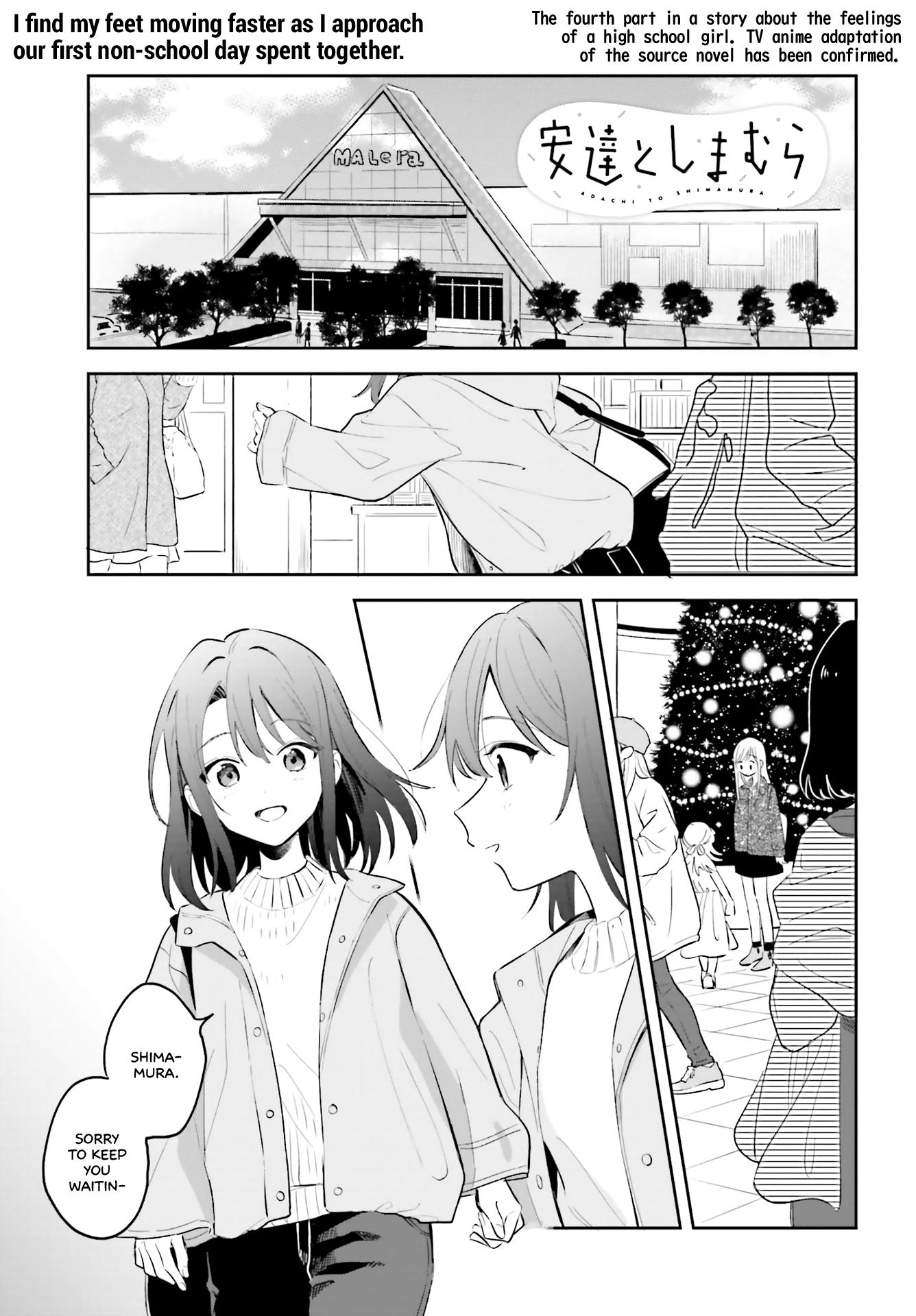 Adachi to Shimamura (Moke Yuzuhara) Manga - Chapter 30.2 - Manga