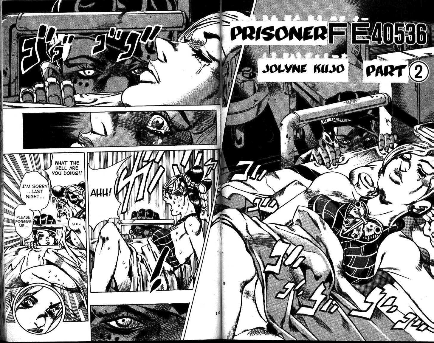 Jojo's Bizarre Adventure Vol.64 Chapter 599 : Prisoner Fe40563: Jolyne Kujo (2) page 2 - 