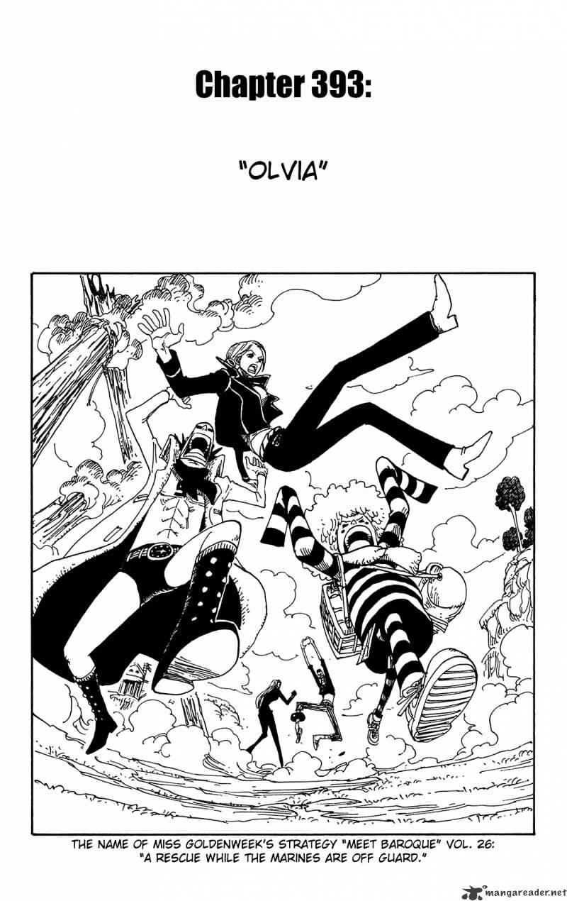 One Piece Chapter 393 : Olvia page 1 - Mangakakalot