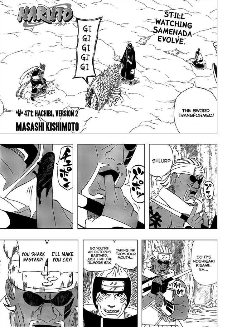 Naruto Vol.50 Chapter 471 : Hachibi, Version 2  