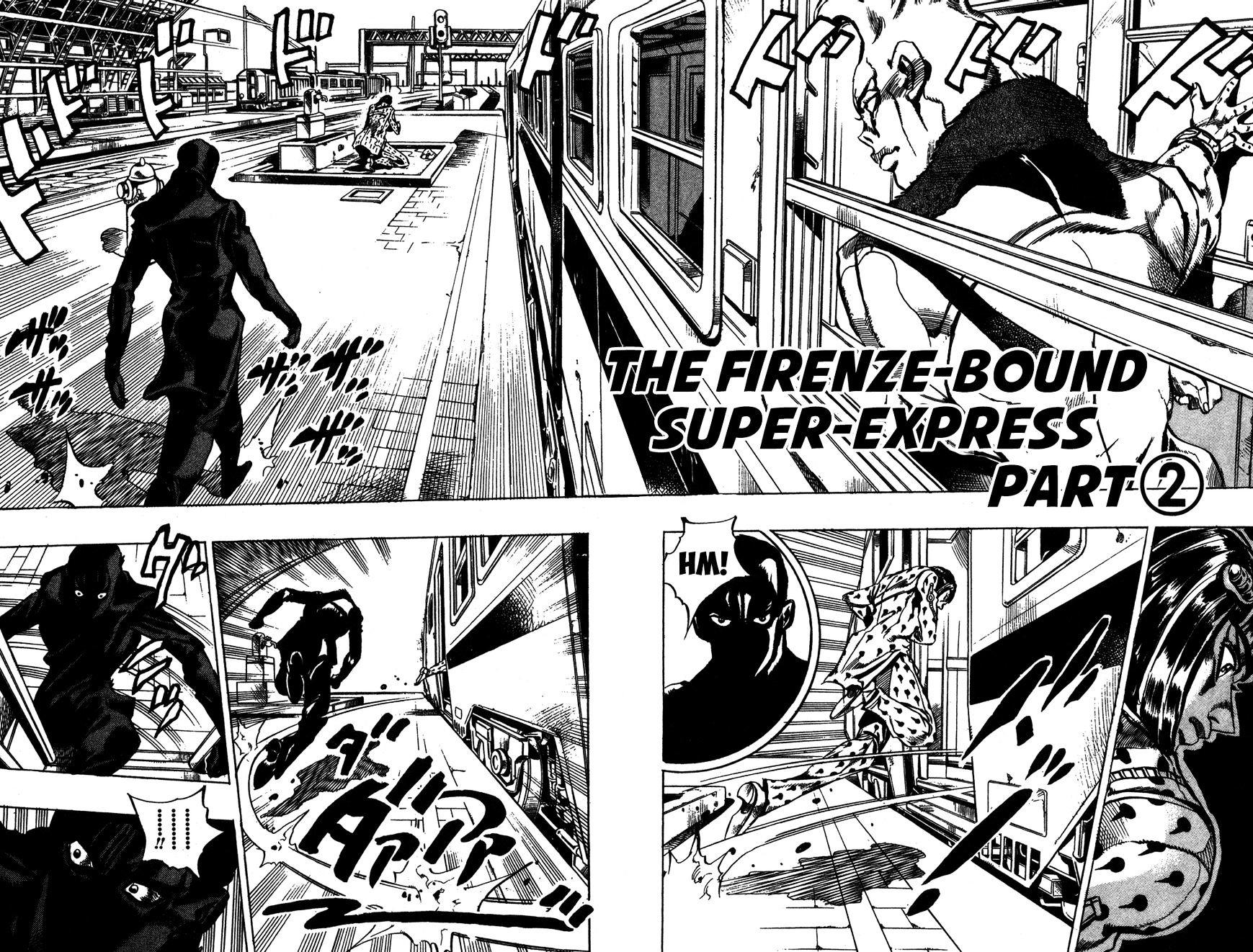 Jojo's Bizarre Adventure Vol.52 Chapter 487 : The Firenze-Bound Super Express - Part 2 page 3 - 