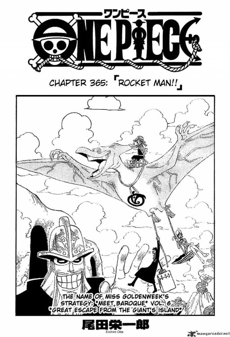 One Piece Chapter 365 : Rocket Man!! page 1 - Mangakakalot