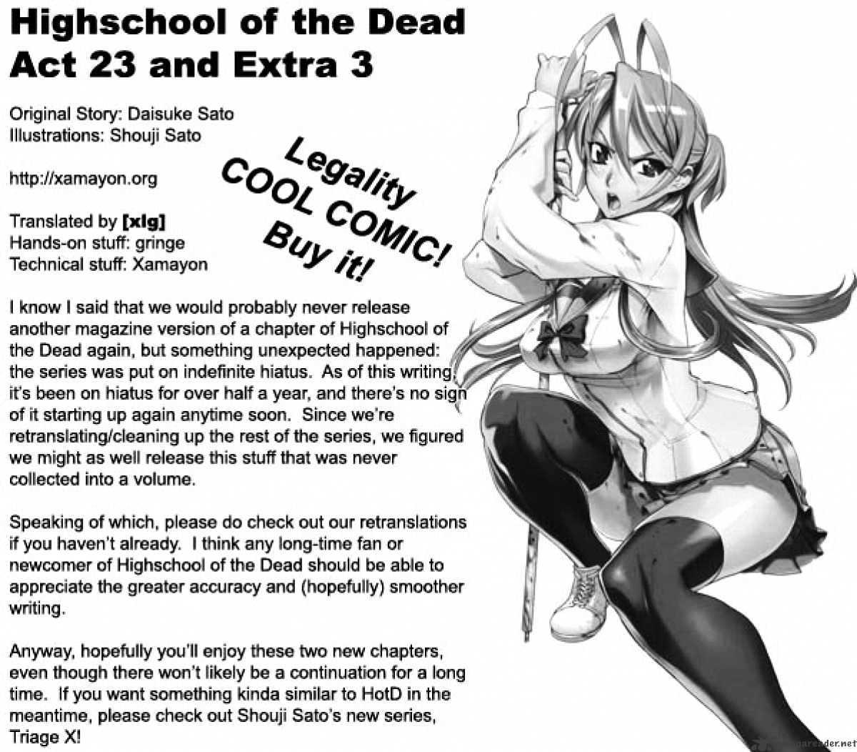 Extra HOTD Chapter : r/HighSchoolOfTheDead