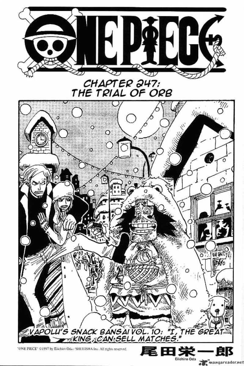 One Piece Chapter 247 : Trail Of Balls page 1 - Mangakakalot