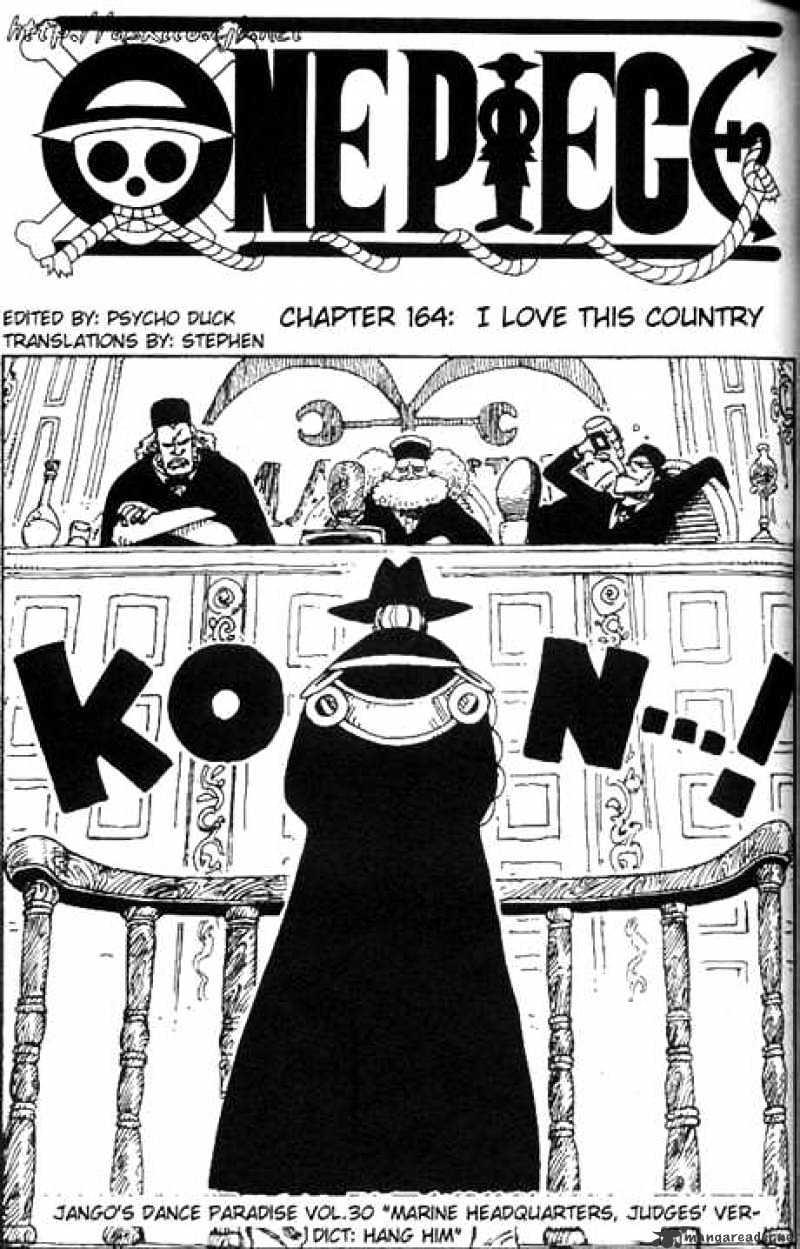 One Piece Chapter 164 : I Love This Country page 1 - Mangakakalot