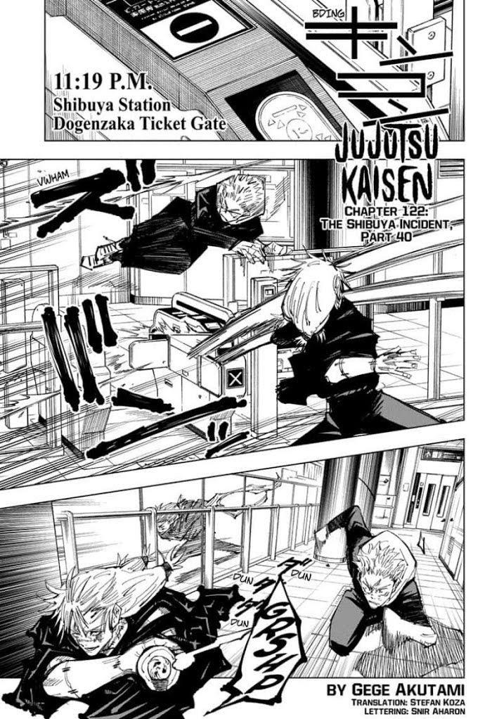 Jujutsu Kaisen Chapter 122: The Shibuya Incident, Part.. page 1 - Mangakakalot
