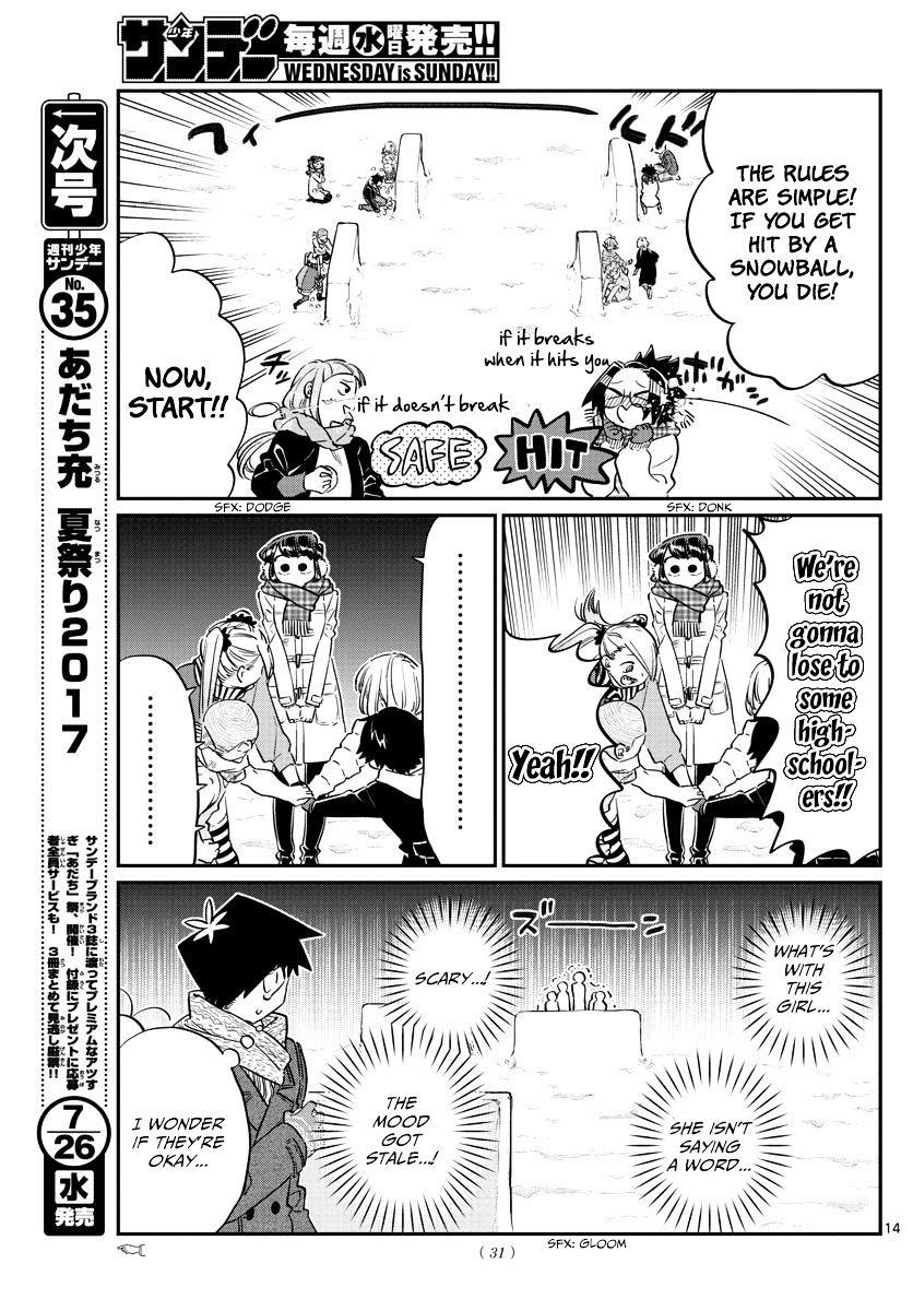 Komi-San Wa Komyushou Desu Vol.7 Chapter 90: Snowball Fight page 3 - Mangakakalot