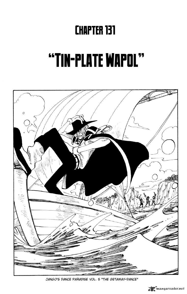 One Piece Chapter 131 : Tin-Plate Wapol page 1 - Mangakakalot