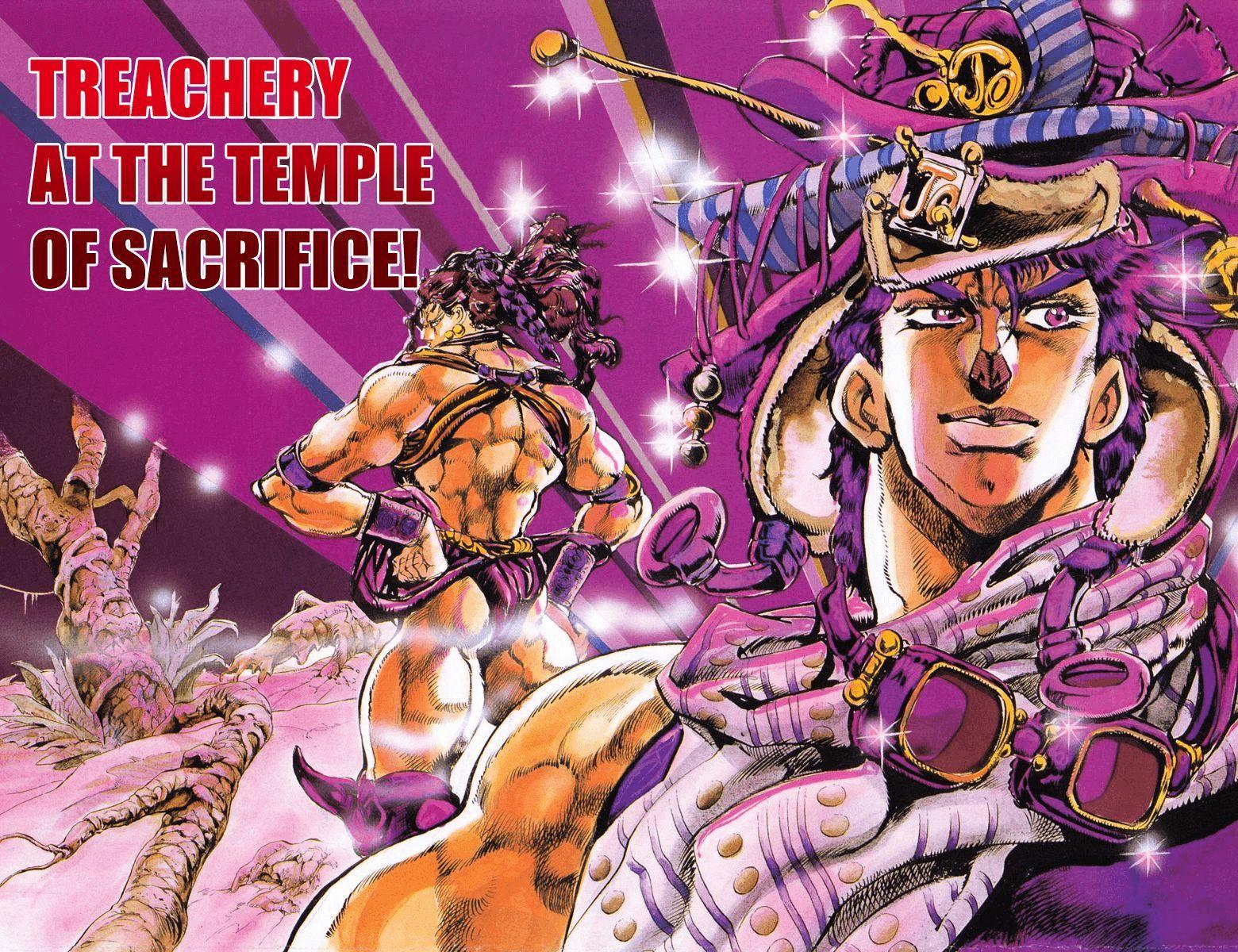Jojo's Bizarre Adventure Vol.12 Chapter 105 : Treachery At The Temple Of Sacrifice (Official Color Scans) page 3 - 