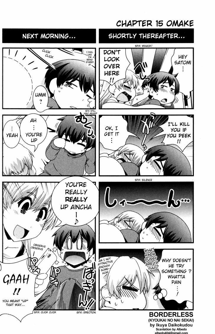 Kyoukai No Nai Sekai-Vol.2 Chapter 15.5 : Late Night, Early Morning (Omake)