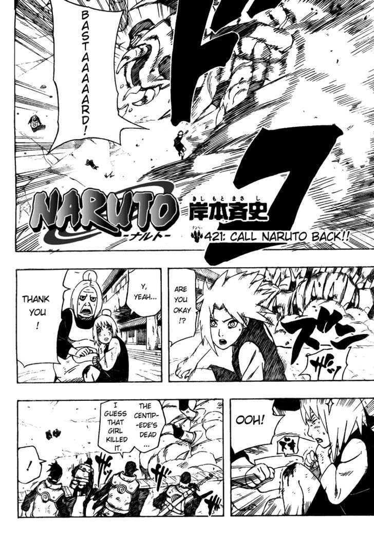 Vol.45 Chapter 421 – Call Naruto Home!! | 2 page