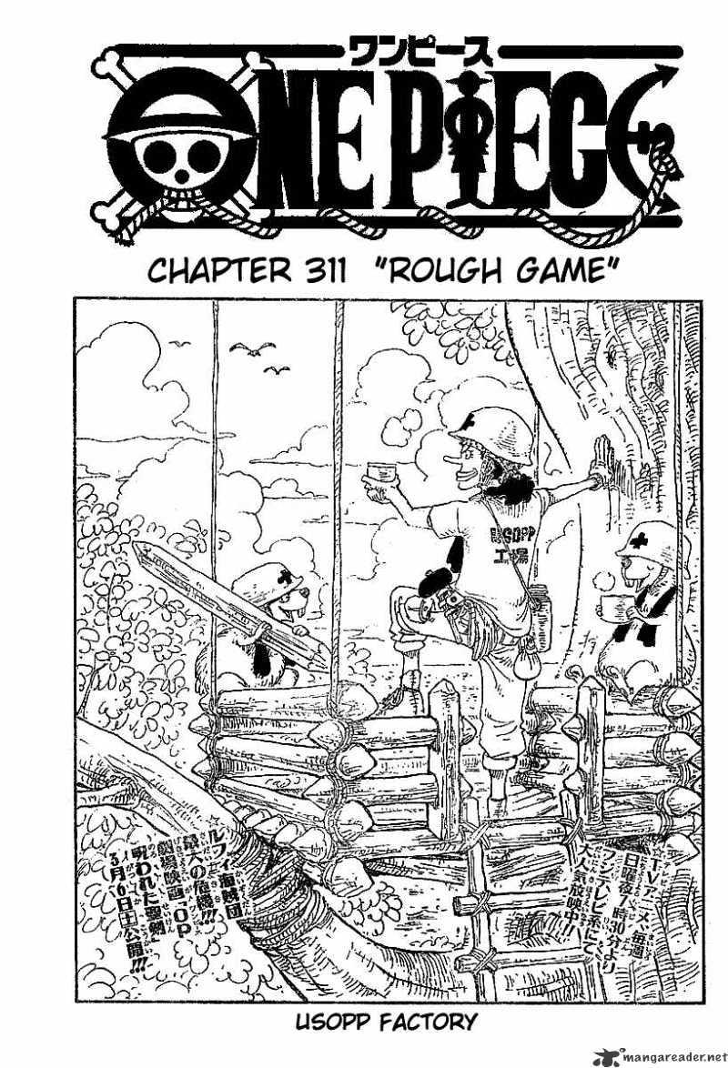 One Piece Chapter 311 : Rough Game page 1 - Mangakakalot